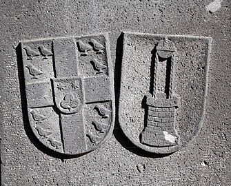 Wappen „von Groote“ und „zum Pütz“