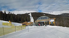 The Kensho SuperChair services high alpine intermediate and expert terrain on Peak 6.
The hike to the top of Peak 6 Kensho SuperChair.JPG