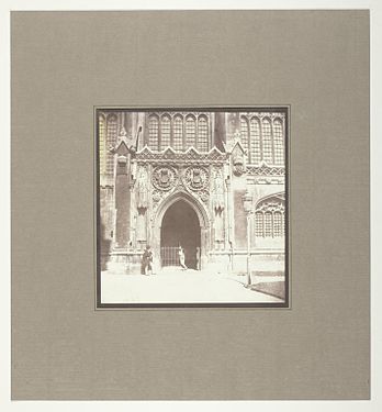 King's College Chapel, Cambridge, South Entrance by Henry Fox Talbot, circa 1845