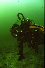 Kiss rebreather testing of the original semi-closed system.