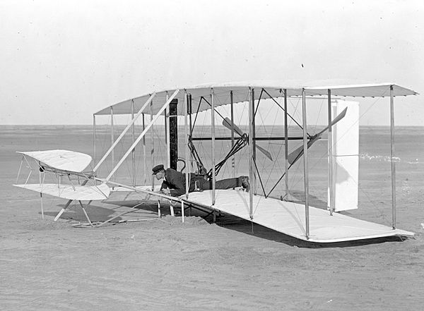 The Wright Flyer of 1903 was a canard biplane