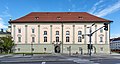 * Nomination Western view of Landhaus on Landhaushof #1, inner city, Klagenfurt, Carinthia, Austria -- Johann Jaritz 02:33, 27 August 2020 (UTC) * Promotion The perspective distorsions are quite severe at the bottom (ground floor not horizontal). Maybe tricky to fix --Basile Morin 03:34, 27 August 2020 (UTC)  Done @Basile Morin: Thanks for your review. I tried to fix the horizontals of the building. —- Johann Jaritz 04:09, 27 August 2020 (UTC)  Support Good quality. --XRay 03:43, 27 August 2020 (UTC)  Support Good quality. --Basile Morin 04:12, 27 August 2020 (UTC)