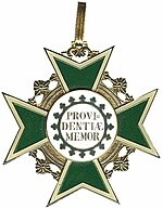 odznak řádu (zadní strana)