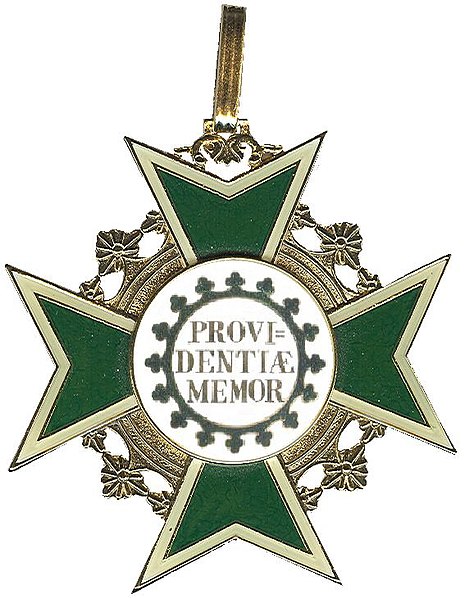 Cross of the order, obverse and reverse