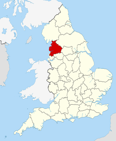 Lancashire within England