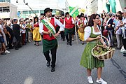 Deutsch: MGV Tulbing beim Erntedankumzug beim Landhausfest 2022 in St. Pölten anlässlich 100 Jahre Niederösterreich