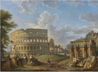Landscape with the Colosseum and Arch of Constantine, Rome