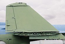 Folded wing of a Yak-38