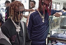 Lil Keed (right) alongside Lil Uzi Vert