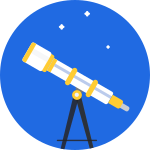 Lingua libre illustration - telescope.svg