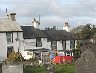 Llanfaelog village in Anglesey
