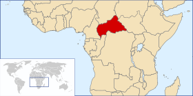 Vendndodhja - Republika e Afrikës Qendrore