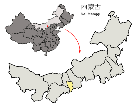 Kaart van Hohhot