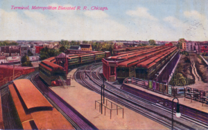 Станция Логан-Сквер, с 1900-х по 1910 гг.