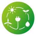 Logo Renewable Energy by Melanie Maecker-Tursun V1 bgGreen.svg
