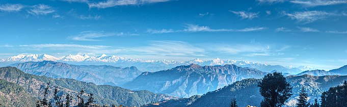 Himalayan range view from Lohaghat