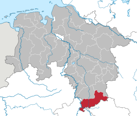 Localisation de Arrondissement de Göttingen