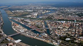 Rheinkai Mannheim, Handelshafen, Industriehafen und Altrheinhafen