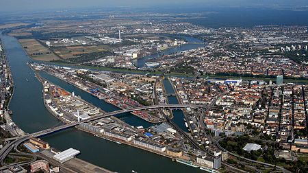 Luftbild Hafen Mannheim