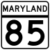 Maryland Route 85 marker