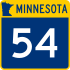 Trunk Highway 54 marker