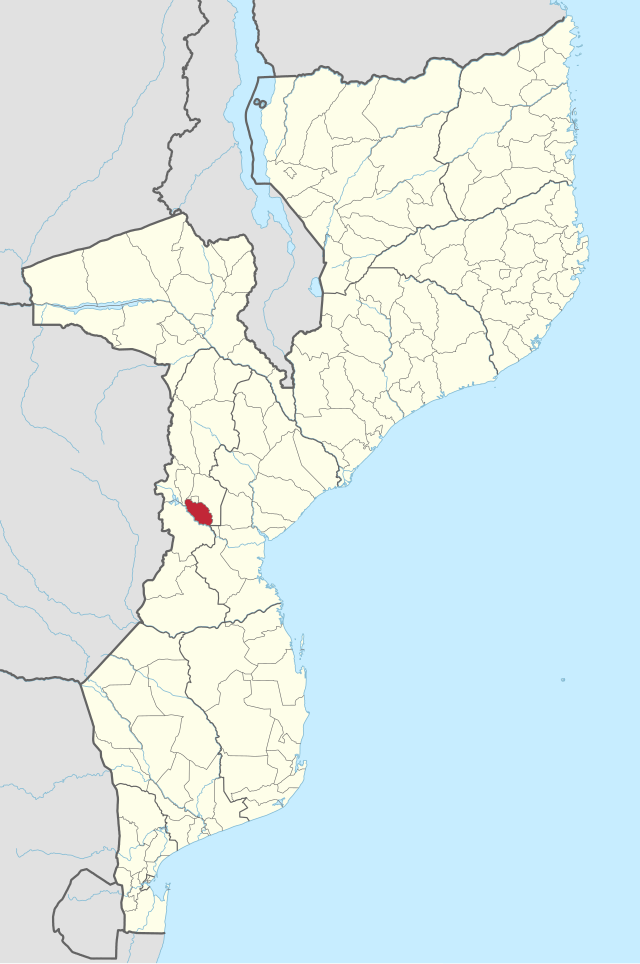 Localização do distrito em Moçambique