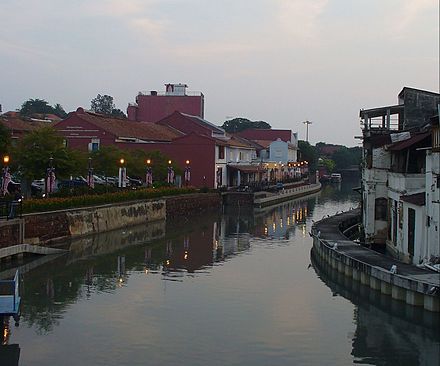 Malacca River at dusk