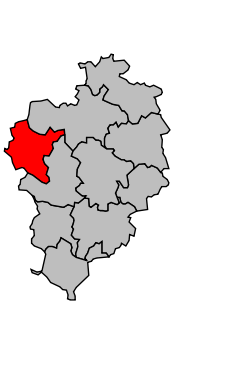 Kanton na mapě arrondissementu Sarlat-la-Canéda