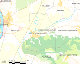 Saint-Étienne-du-Grès - Localizazion