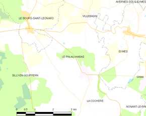 Poziția localității Le Pin-au-Haras