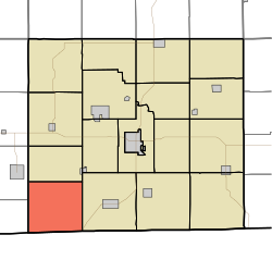 Айфон штатындағы Аппануз округы, Франклин Тауншипті бөлектейтін карта