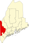 Kartta Maine Highlighting Oxford County.svg