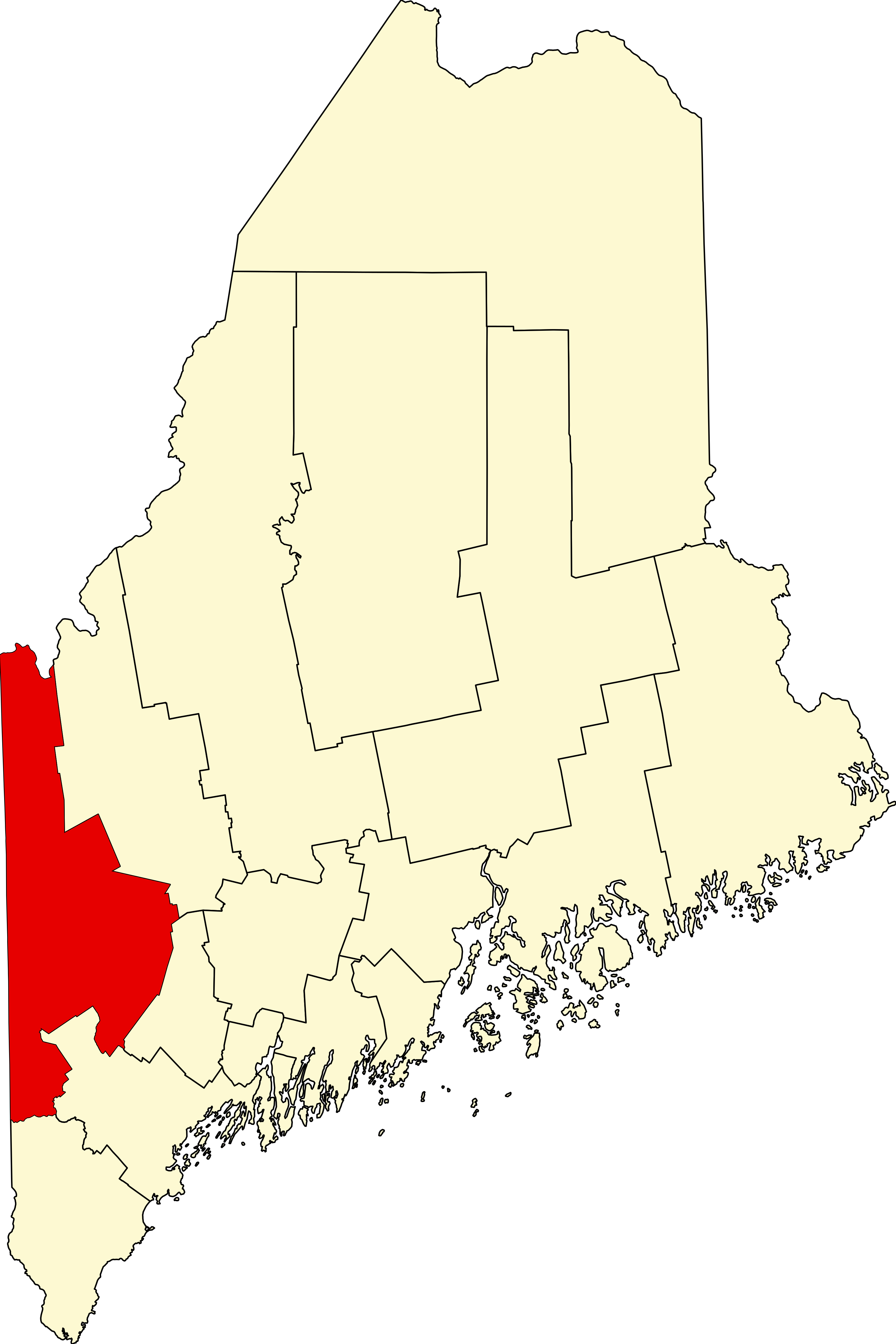 map of maine by county