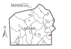 Vị trí trong Quận Adams, Pennsylvania