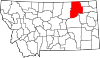 Map of Montana highlighting Valley County.svg