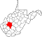 Map of West Virginia highlighting Kanawha County.svg