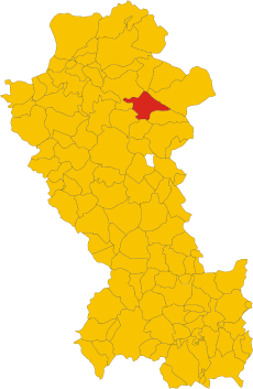 Map of comune of Acerenza (province of Potenza, region Basilicata, Italy).svg