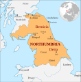 Map of the Kingdom of Northumbria around 700 AD-es.svg