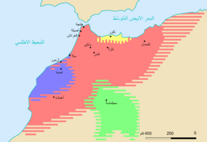 Mapa político de Marrocos (séc. VIII-XI)-ar.png