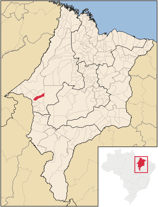 Localização de Senador La Rocque no Maranhão