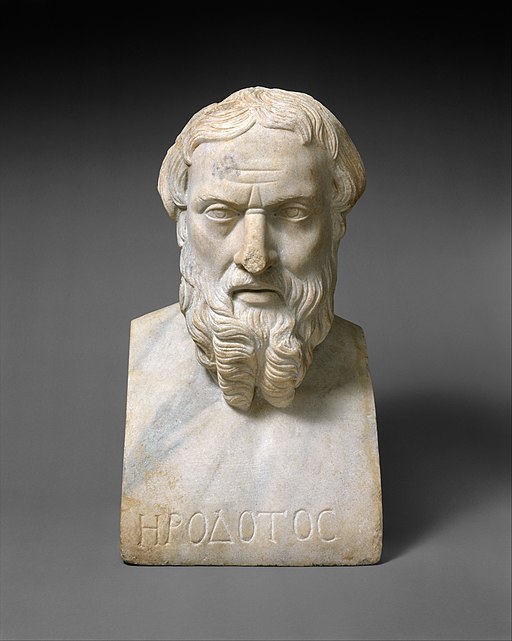 Marble bust of Herodotos MET DT11742