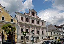 Town hall of Neufelden, Upper Austria, population ca. 1,300 Markt 22 (Neufelden) III.jpg