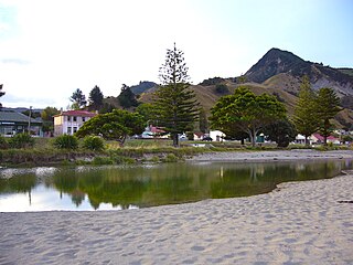 Tokomaru Bay Town in the North Island of New Zealand