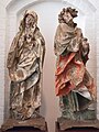 Statue in legno di Maria e Giovanni