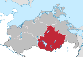 Distrikt Mecklenburgische Seenplattes läge i Mecklenburg-Vorpommern