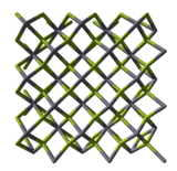 Struktur kristal dari merkuri(II) fluoride.