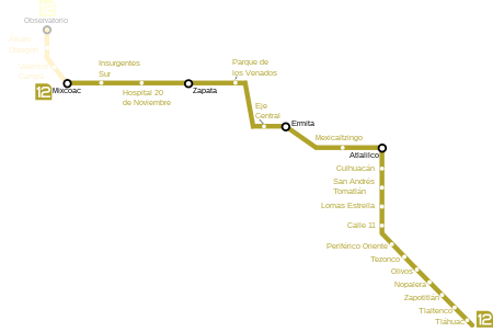 Mexico City Metro Line 12 - Wikipedia