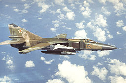 MiG-23 lennossa 1989