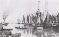 Port of Honfleur Monet - Wildenstein 1996, 77.png