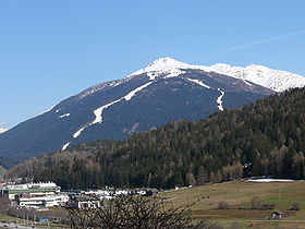 Utsikt over Monte Elmo fra Dobbiaco.